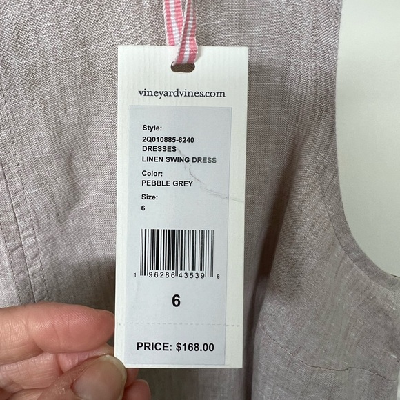 NWT Vineyard Vines Linen Swing Dress - Picture 3 of 7